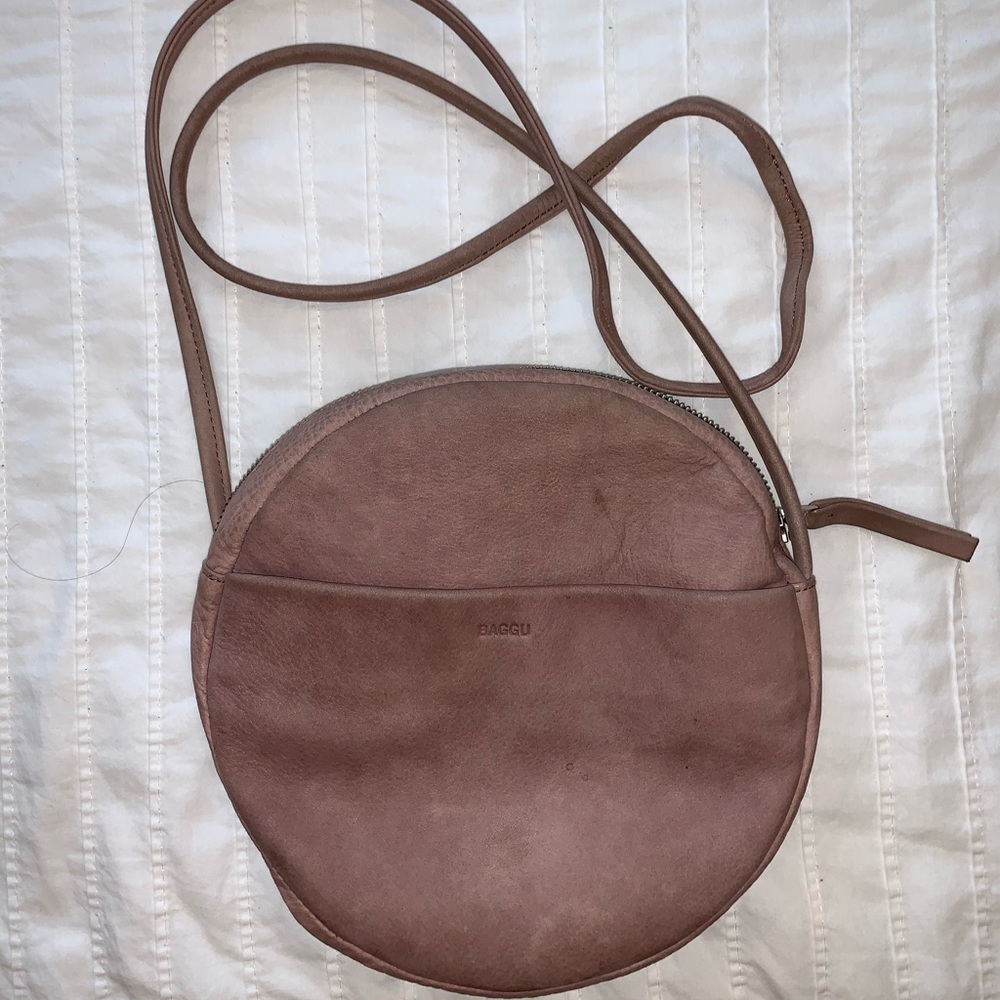 Baggu - soft circle purse - color: suede rose